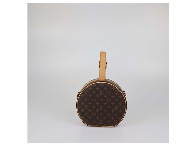 Bolso Louis Vuitton Monogram Canvas Petite Boite Chapeau Castaño - vista 3