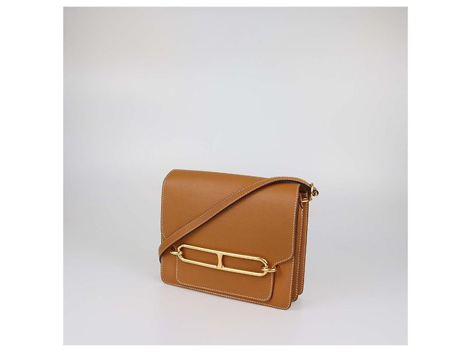 Hermès Borsa Hermes Roulis 23 in pelle Evergrain Gold Marrone - vista 2