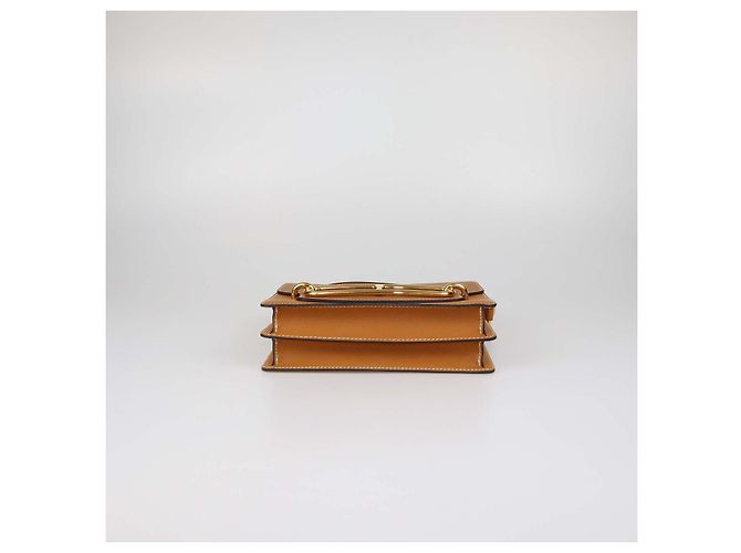 Hermès Borsa Hermes Roulis 23 in pelle Evergrain Gold Marrone - vista 4