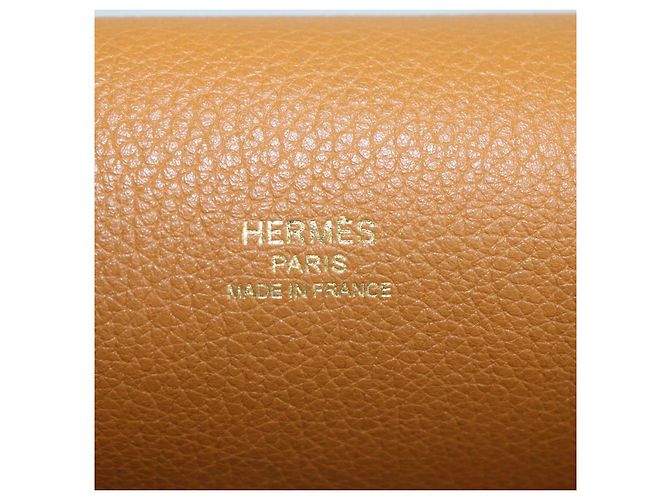 Hermès Borsa Hermes Roulis 23 in pelle Evergrain Gold Marrone - vista 5