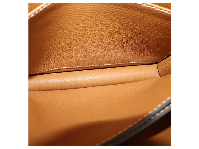 Hermès Borsa Hermes Roulis 23 in pelle Evergrain Gold Marrone - vista 6