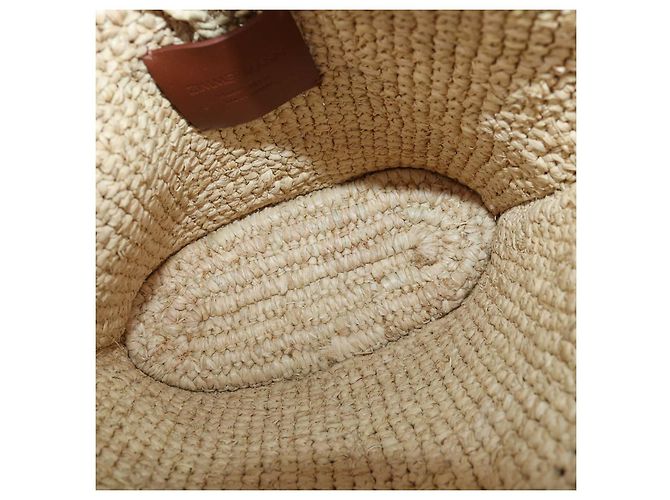 Zimmermann Tote Small Goldentime in rafia naturale con volant Beige - vista 6