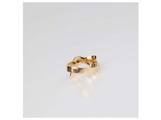 Hermès Hermes 18K Rose Gold Kelly Gavroche Ring Größe 55 Golden - Ansicht 3
