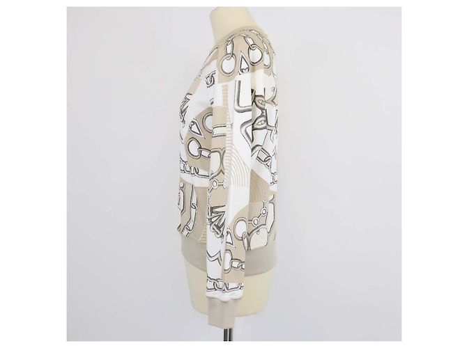 Hermès Sudadera Hermes Beige Glaise de algodón efecto Kaleidoscope - vista 2