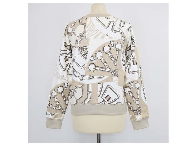 Hermès Sudadera Hermes Beige Glaise de algodón efecto Kaleidoscope - vista 3