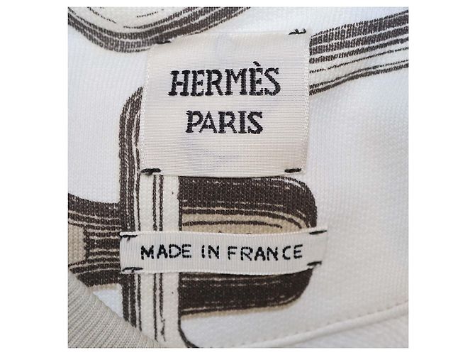Hermès Sudadera Hermes Beige Glaise de algodón efecto Kaleidoscope - vista 5
