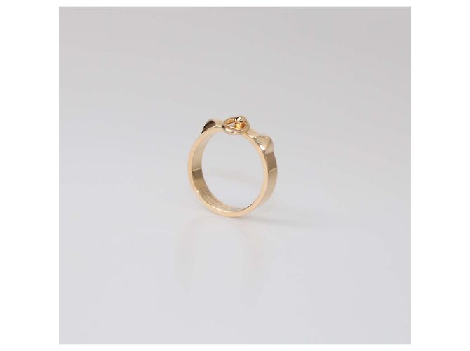 Hermès Hermes 18K Rose Gold Collier De Chien Ring Size 59 Golden - view 5