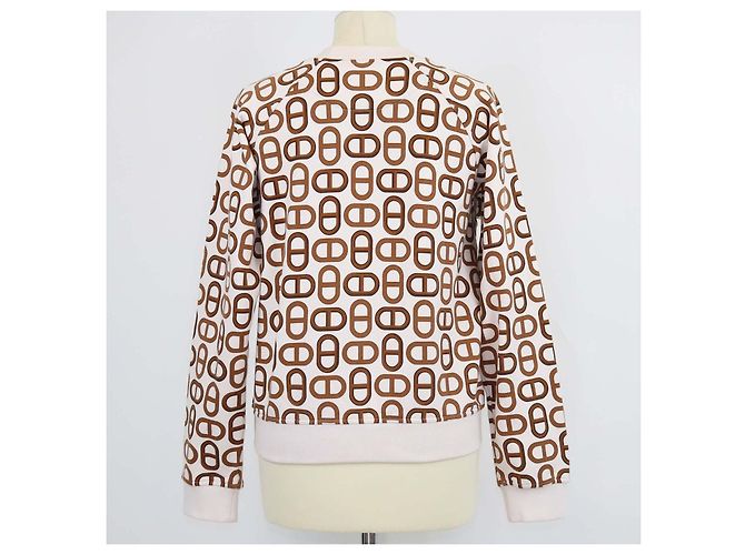 Hermès Sudadera Hermes Ecru de algodón Chaine D'Ancre - vista 3