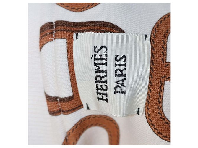Hermès Sudadera Hermes Ecru de algodón Chaine D'Ancre - vista 5