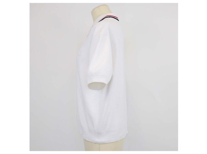 Polo Miu Miu de tejido de toalla blanco - vista 2