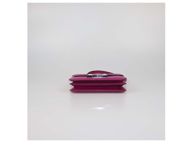 Hermès Borsa Constance 18 Hermes in pelle Epsom Rose Pourpre Rosa - vista 4