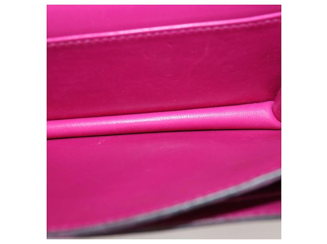 Hermès Borsa Constance 18 Hermes in pelle Epsom Rose Pourpre Rosa - vista 6