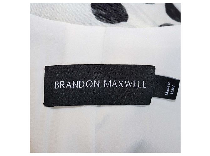 Autre Marque Blazer de tecido misto com bolinhas creme/preto Brandon Maxwell Cru - vista 5