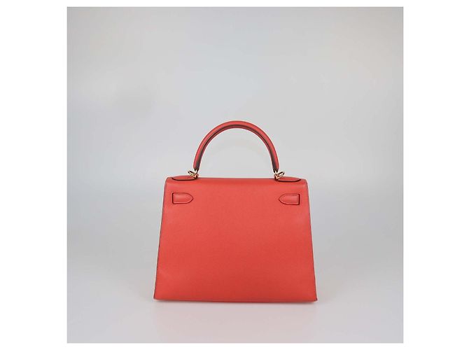 Hermès Borsa Hermes Kelly Sellier 28 in pelle Epsom Rose Jaipur con hardware Gold Rosa - vista 3