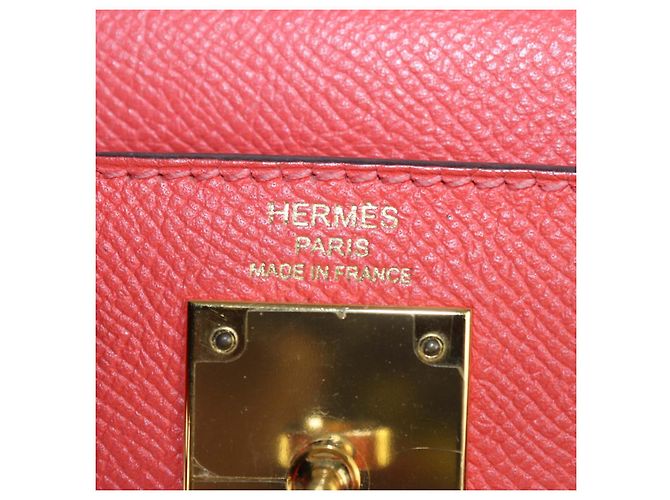 Hermès Borsa Hermes Kelly Sellier 28 in pelle Epsom Rose Jaipur con hardware Gold Rosa - vista 5