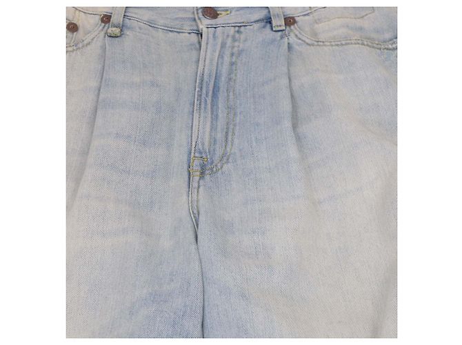 Pantalones Crop Wide Leg R13 Toni Blue Denim Azul claro - vista 4