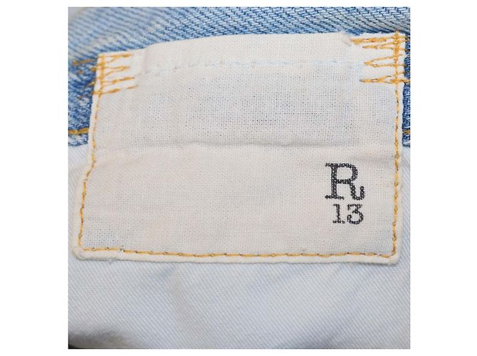 Pantalones Crop Wide Leg R13 Toni Blue Denim Azul claro - vista 6