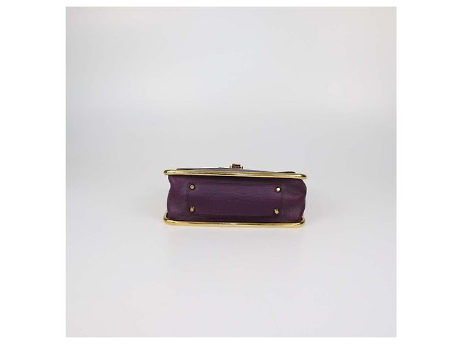 Chloé Borsa a tracolla Small Sally Chloe in pelle martellata viola Porpora - vista 4