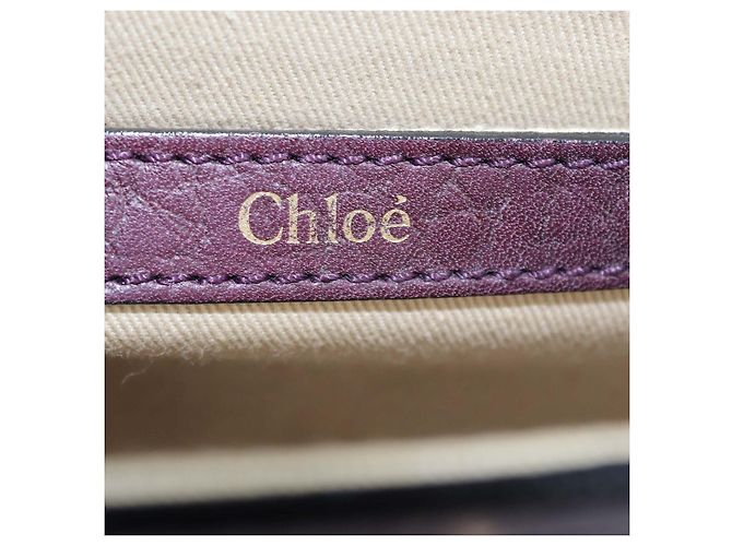 Chloé Borsa a tracolla Small Sally Chloe in pelle martellata viola Porpora - vista 5