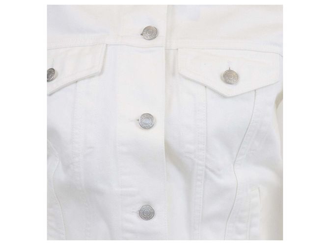 Dries Van Noten weiße Denimjacke - Ansicht 4