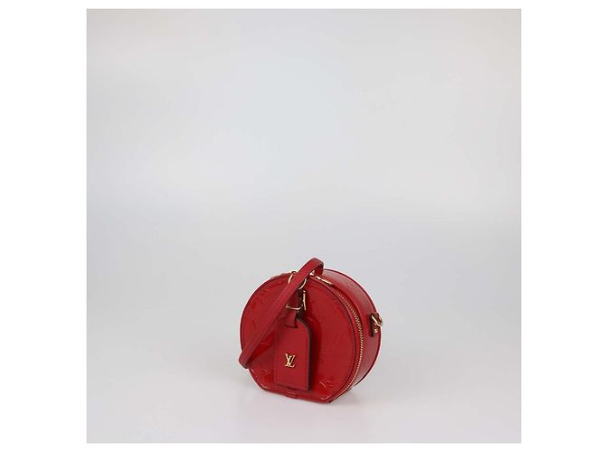 Borsa Louis Vuitton Red Monogram Vernis Mini Boite Chapeau Rosso - vista 2