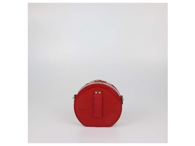 Borsa Louis Vuitton Red Monogram Vernis Mini Boite Chapeau Rosso - vista 3