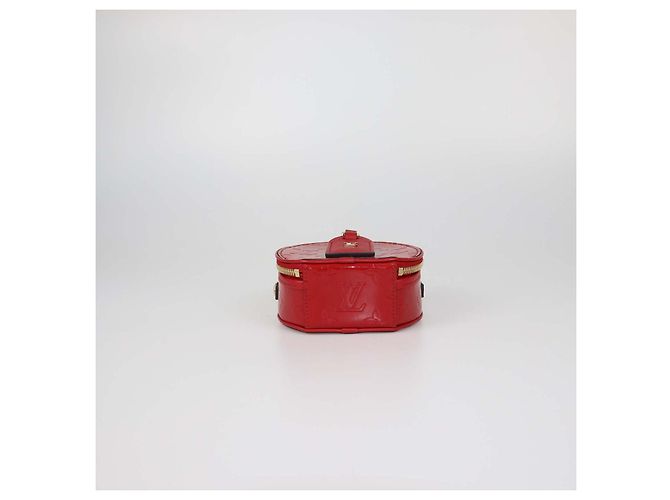 Borsa Louis Vuitton Red Monogram Vernis Mini Boite Chapeau Rosso - vista 4