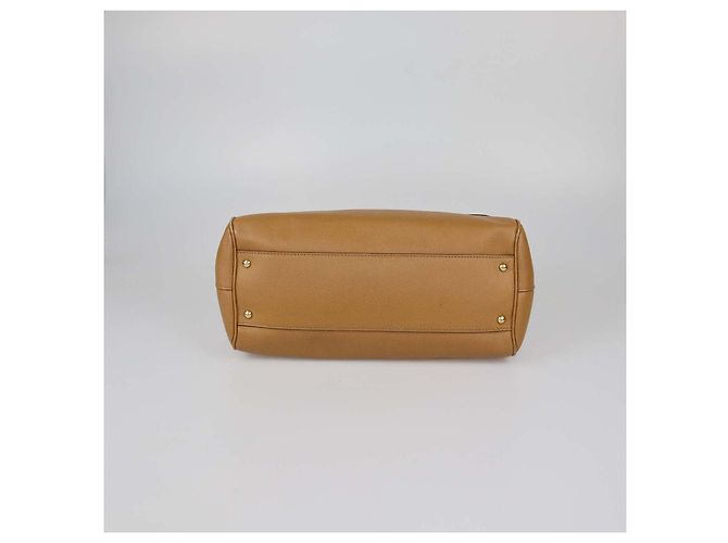 Borsa a mano Dolce & Gabbana Miss Sicily Large in pelle marrone - vista 4