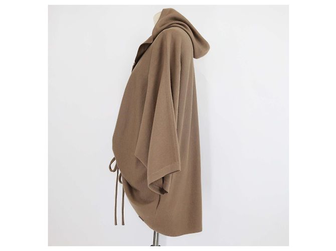 Abrigo cardigan con capucha de lana beige Max Mara - vista 2