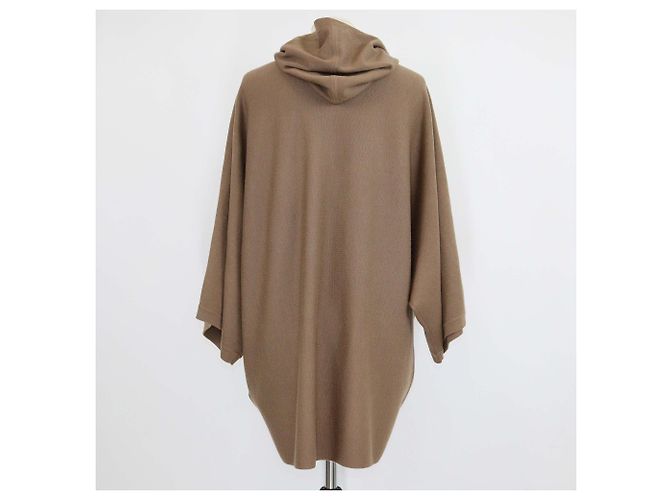 Abrigo cardigan con capucha de lana beige Max Mara - vista 3