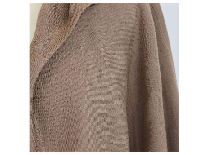 Abrigo cardigan con capucha de lana beige Max Mara - vista 4