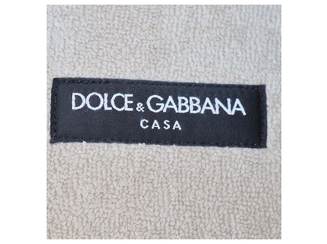 Pantofole Dolce & Gabbana in cotone e lino spugna con stampa leopardata beige/marrone - vista 6