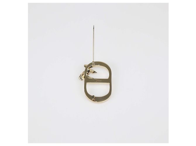 Spilla Christian Dior Shiny Bow in metallo finish oro e madreperla D'oro - vista 5