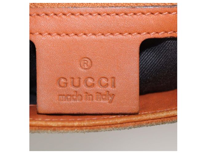 Borsa Jackie Hobo Gucci in camoscio e pelle marrone - vista 5