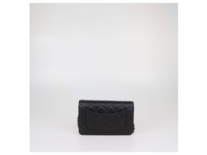 Borsa WOC Chanel in pelle matelassé nera Nero - vista 3