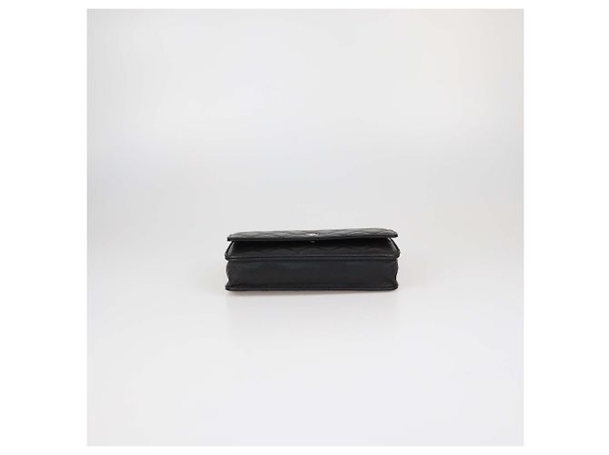 Borsa WOC Chanel in pelle matelassé nera Nero - vista 4