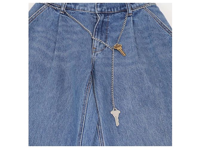 Pantalones Baggy de Denim Azul Alexander Wang - vista 4