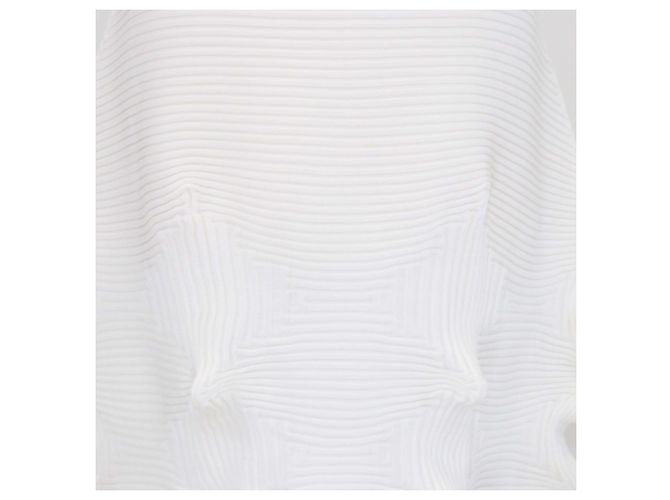 Falda midi Linkage de poliéster blanco Issey Miyake - vista 4