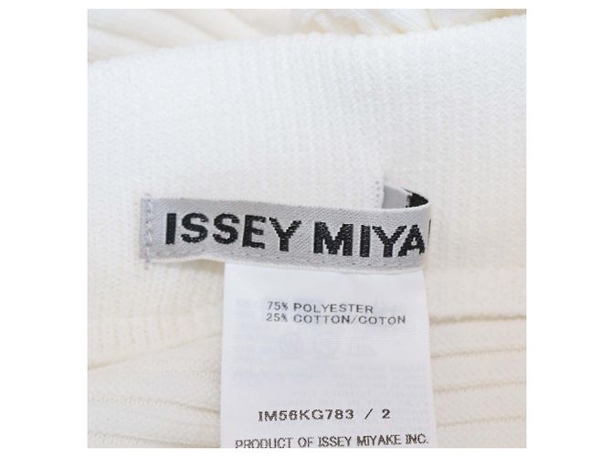 Falda midi Linkage de poliéster blanco Issey Miyake - vista 5