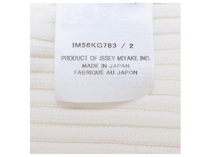Falda midi Linkage de poliéster blanco Issey Miyake - vista 6