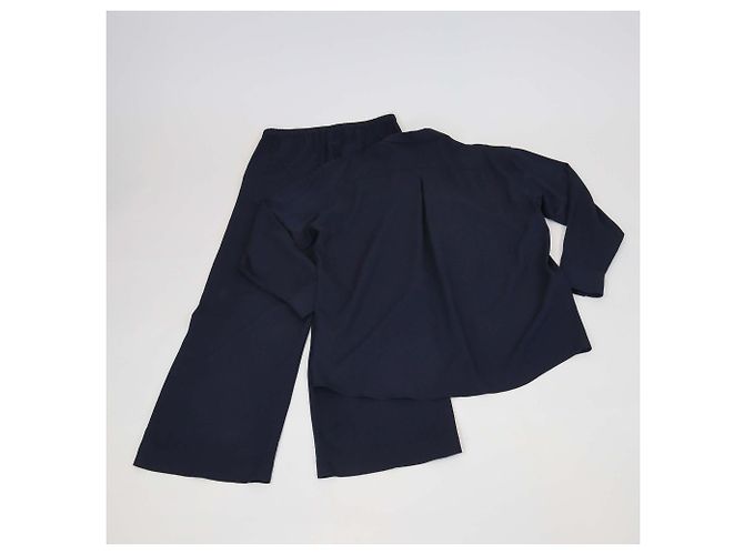 Totême Set Camicia e Pantaloni Classic Fluid Toteme Blu navy in Viscosa - vista 3