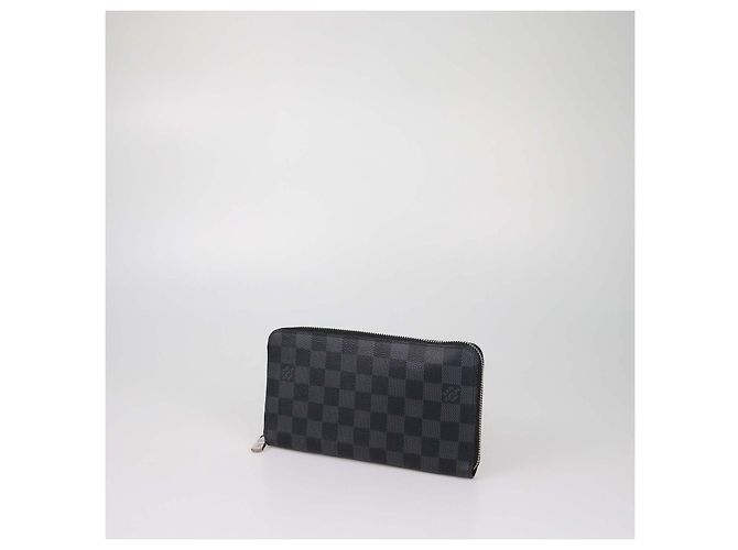 Louis Vuitton Damier Graphite Canvas Zippy Organizer Geldbörse Schwarz - Ansicht 2