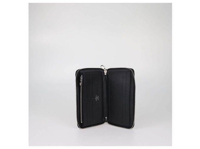 Louis Vuitton Damier Graphite Canvas Zippy Organizer Geldbörse Schwarz - Ansicht 4