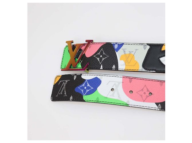 Cinturón reversible Initiales Louis Vuitton x Kid Multicolor Monogram Canvas - vista 4