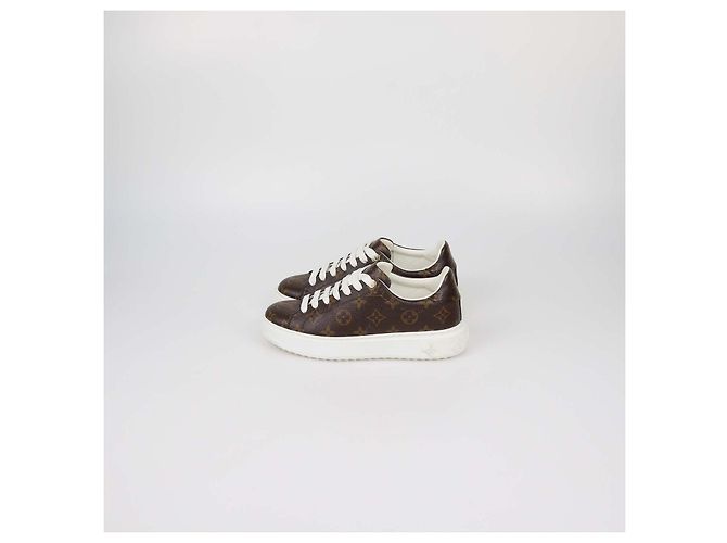Louis Vuitton Time Out Low Top Sneaker aus Monogram Canvas Braun - Ansicht 4