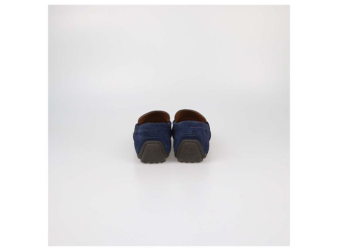 Mocassini da guida Reynold in camoscio blu navy Polo Ralph Lauren - vista 5