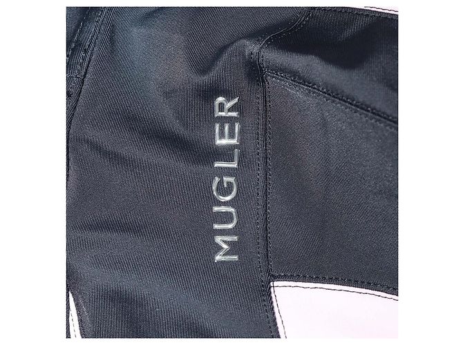 Thierry Mugler Leggings espiral con paneles de mezcla de poliamida negro/rosa Mugler - vista 5