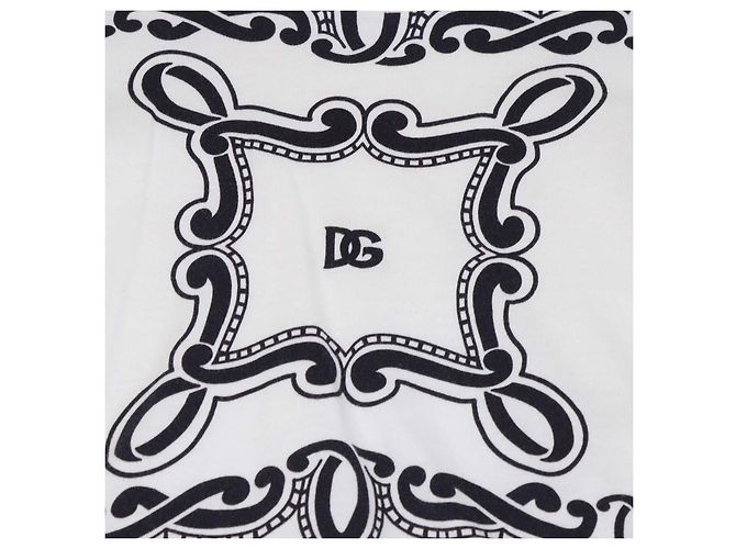 Ensemble T-shirt et Short Dolce & Gabbana Kids en coton avec imprimé Banda Blanc/Noir - vue 3