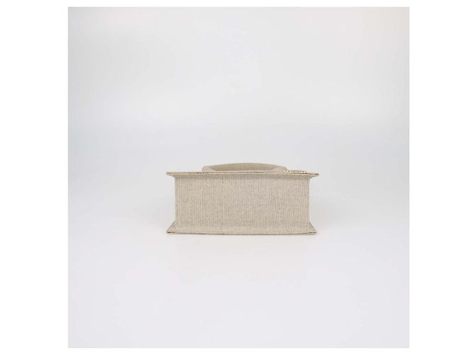 Borsa a mano Jacquemus Grand Le Chiquito in tela beige - vista 4
