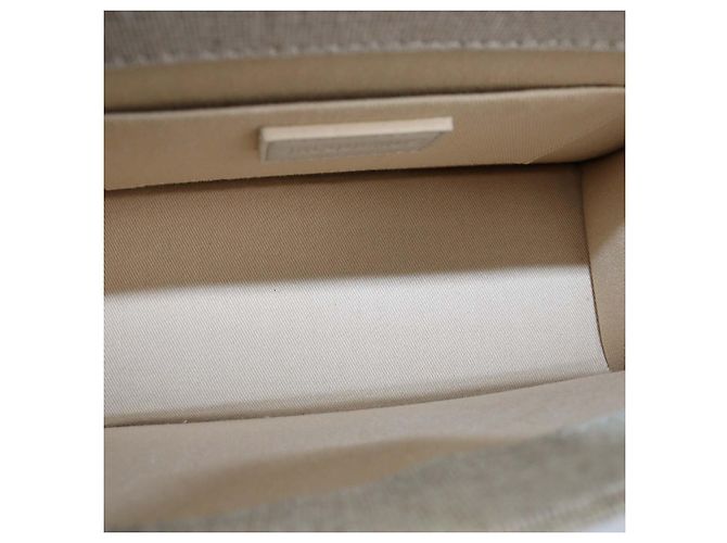 Borsa a mano Jacquemus Grand Le Chiquito in tela beige - vista 6